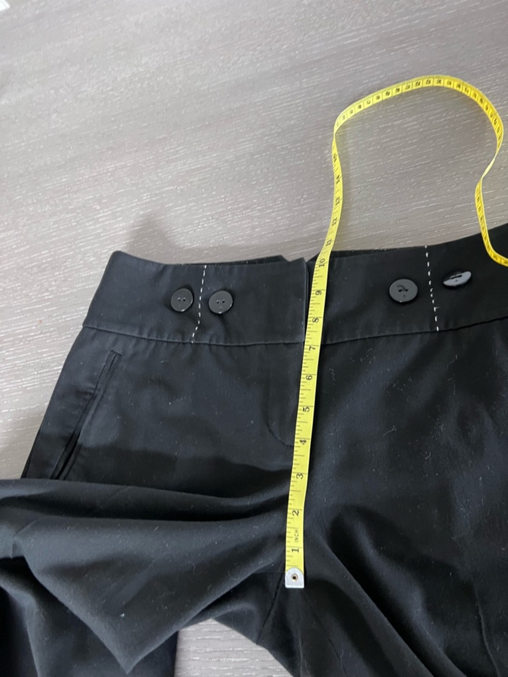 Women’s Black super wide cropped pants pants size 6 - Picture 7 of 13